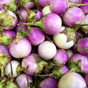 Eggplant Seeds - 100 Small Purple Eggplant Vegetable Seeds for Planting